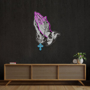 Praying Hands 1 Artwork Led Neon Sign Light